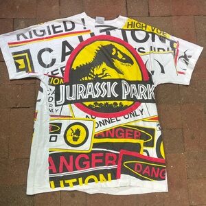 Vintage 90s Jurassic park promo shirt size XL